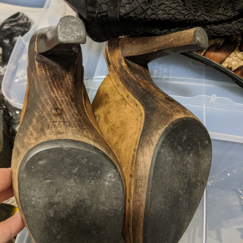 Gucci suede clogs - Picture 4 of 4
